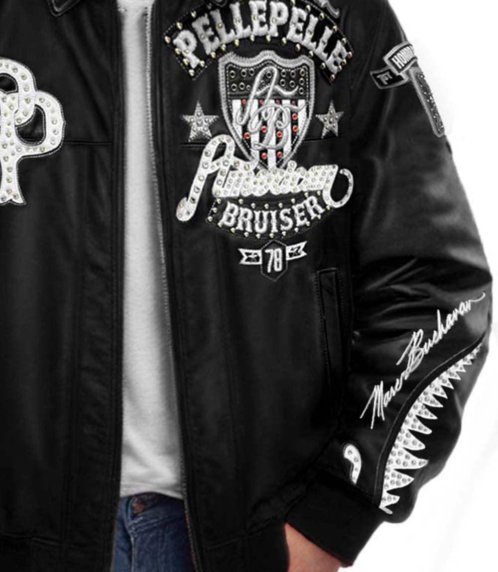 American Bruiser Black Leather Jacket