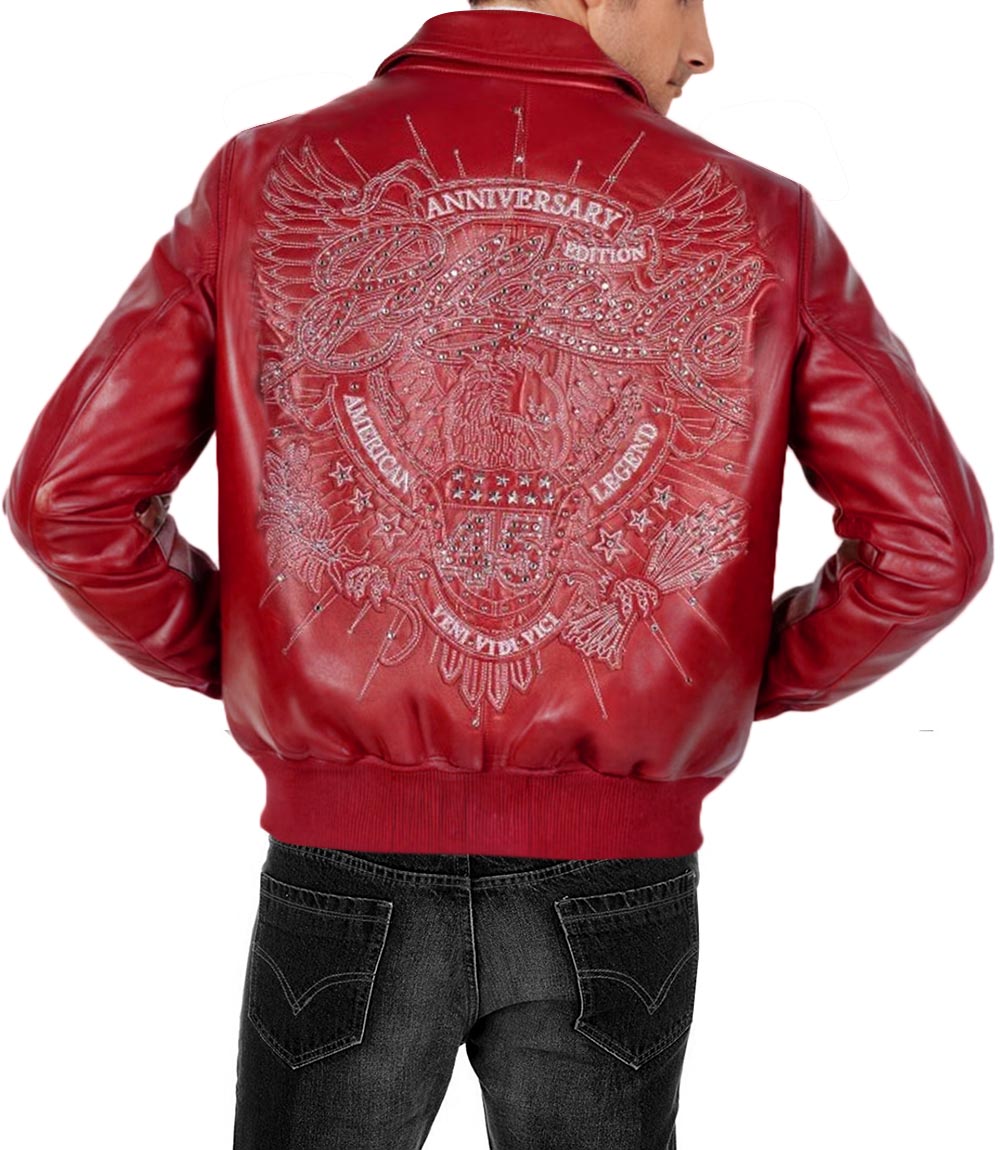 American Legend Red Leather Jacket