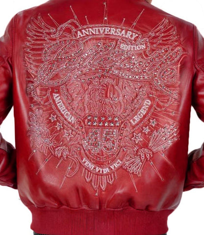 American Legend Red Leather Jacket