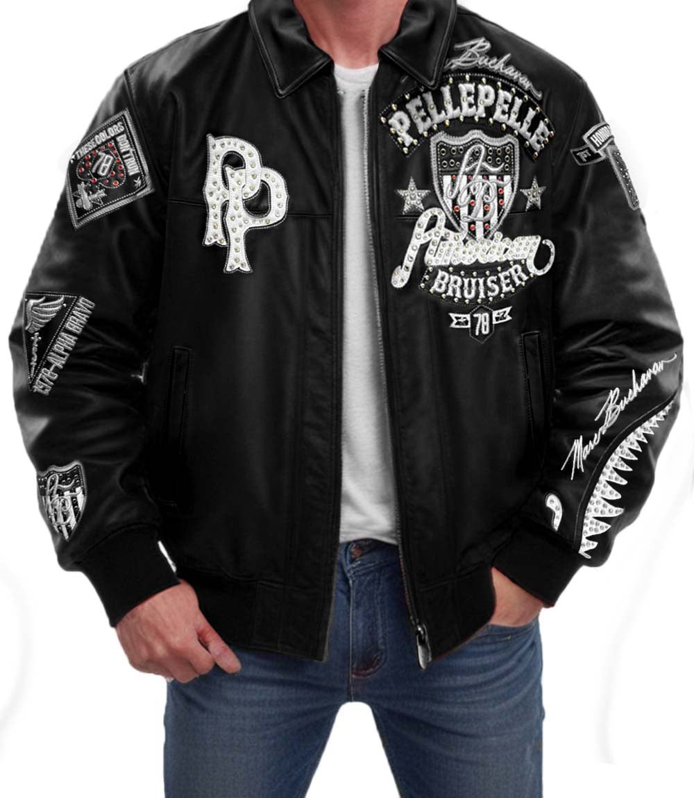 American Bruiser Black Leather Jacket
