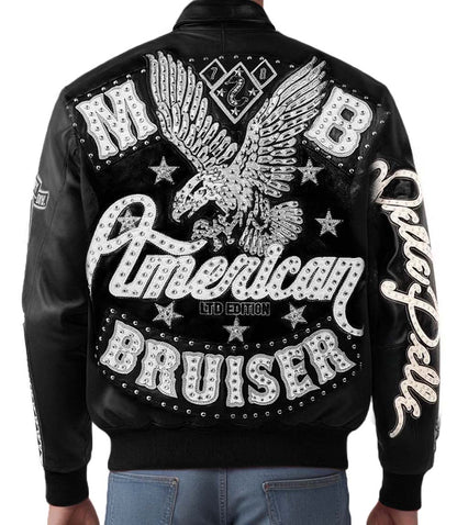 American Bruiser Black Leather Jacket