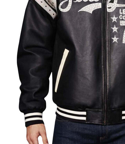 78 Vintage Black Leather Jacket