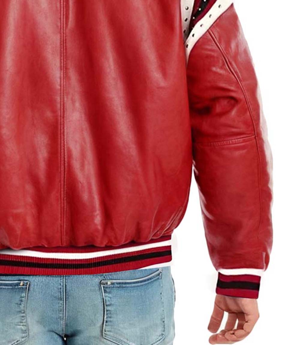 78 Vintage Red Leather Jacket
