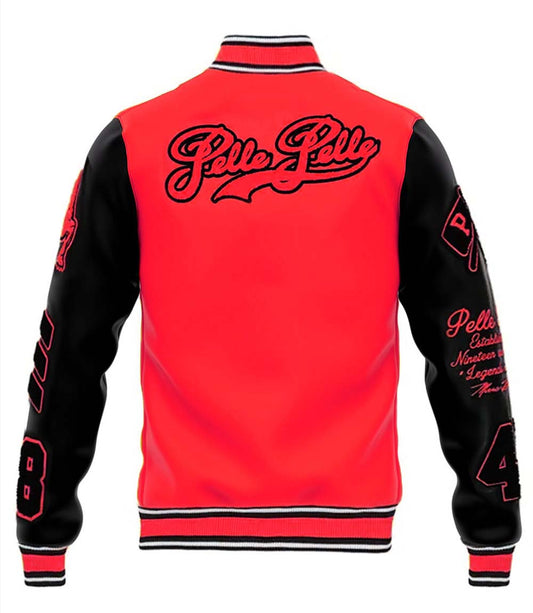 MB Red Black Varsity Jacket