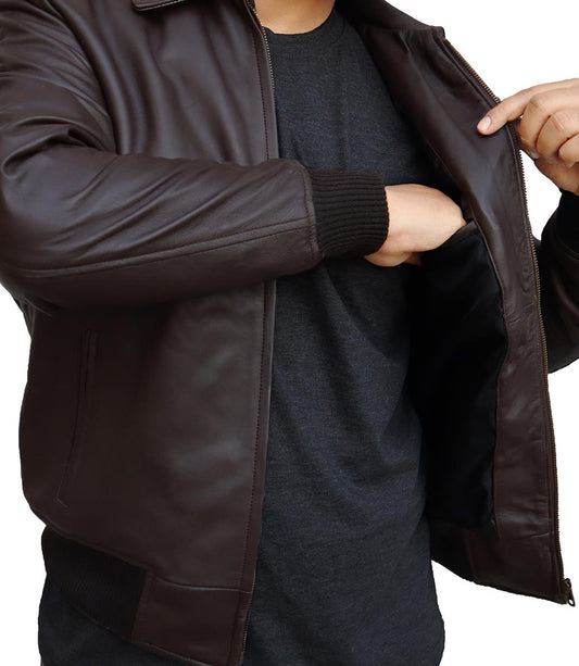 Fonzie Bomber Leather Jacket