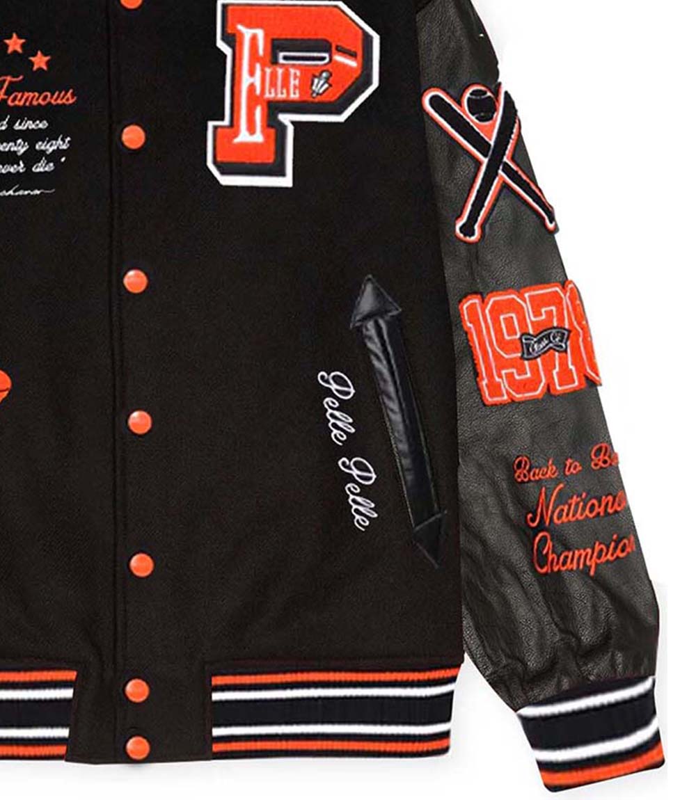 World Famous Black Varsity Jacket