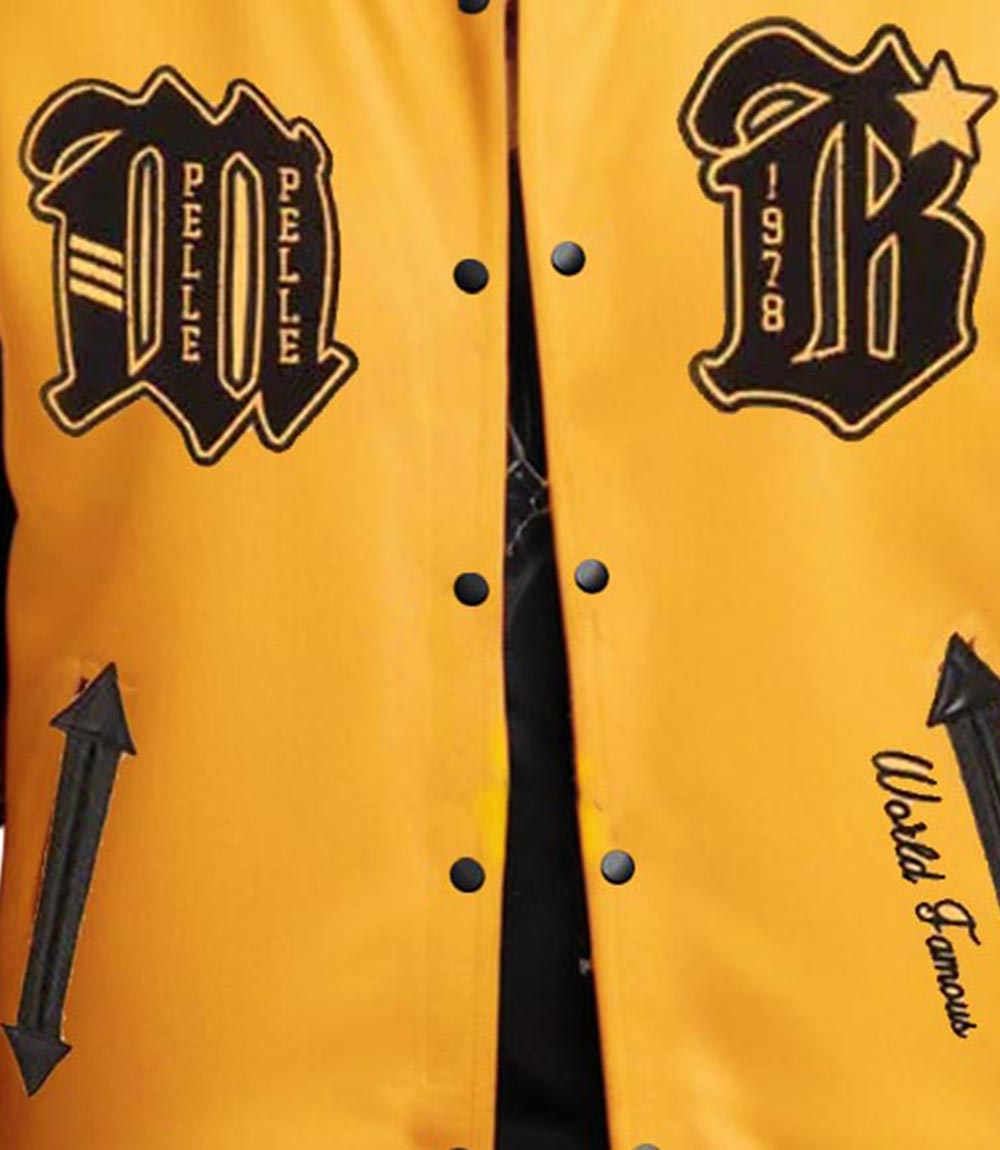 MB Yellow Black Varsity Jacket