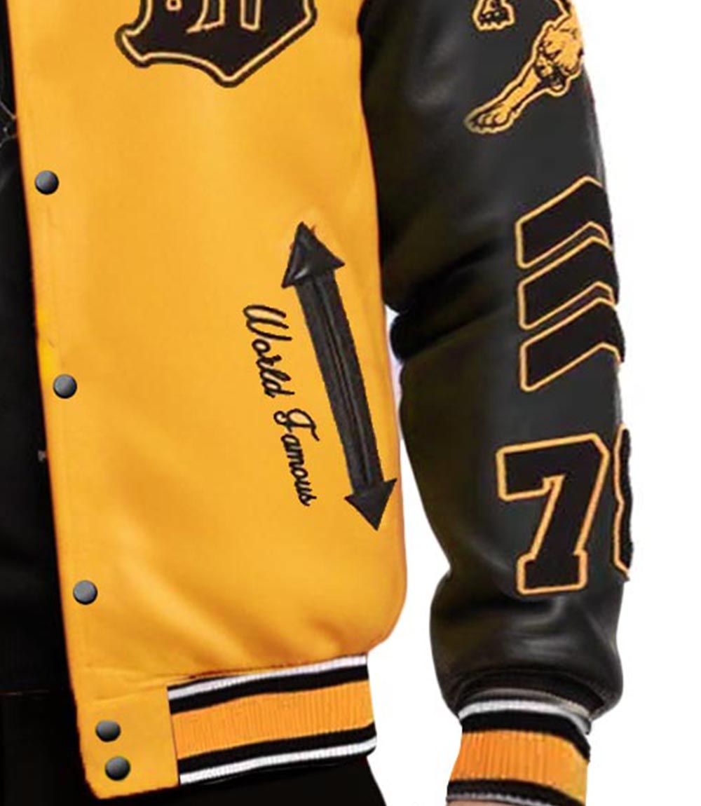 MB Yellow Black Varsity Jacket