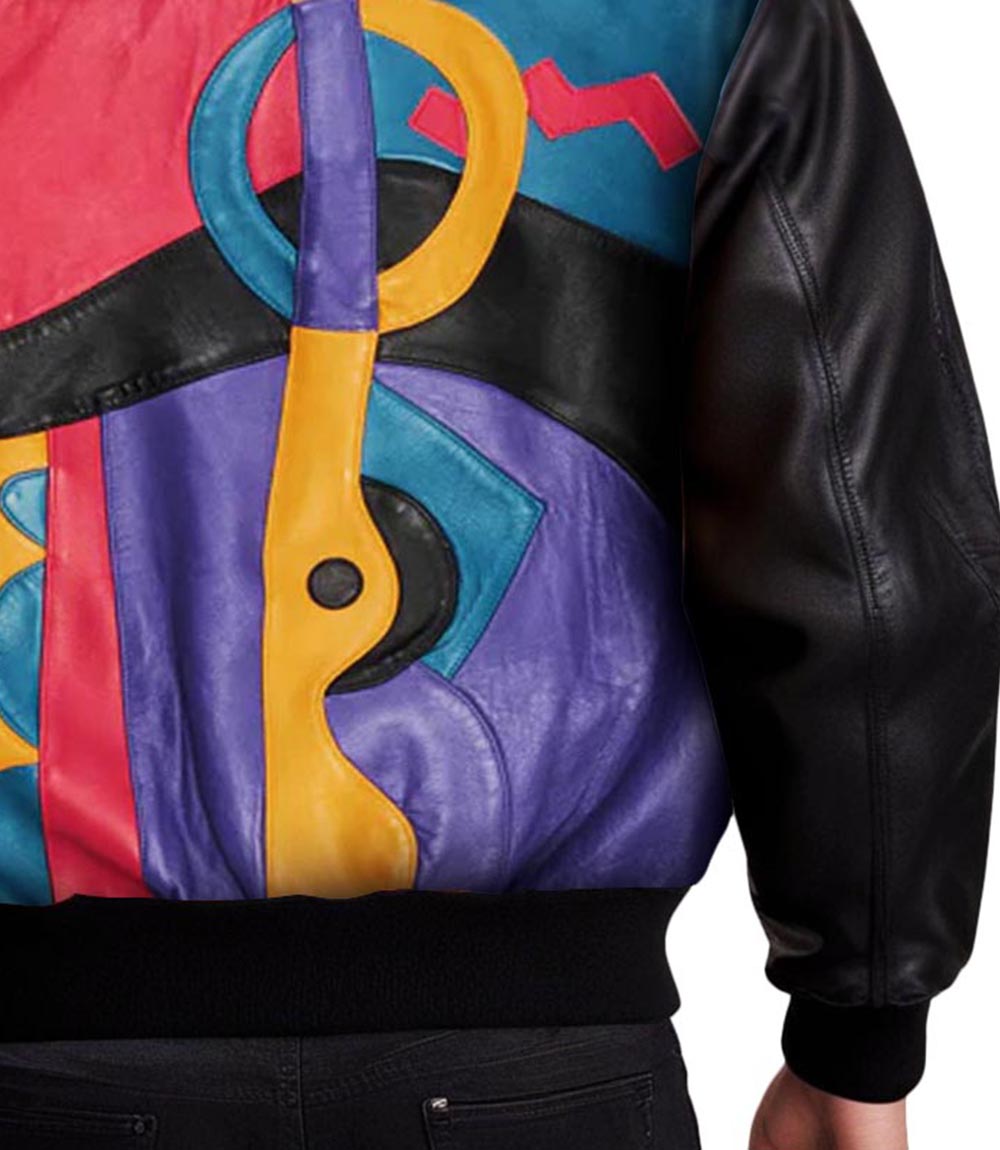 Black Picasso Bomber Jacket