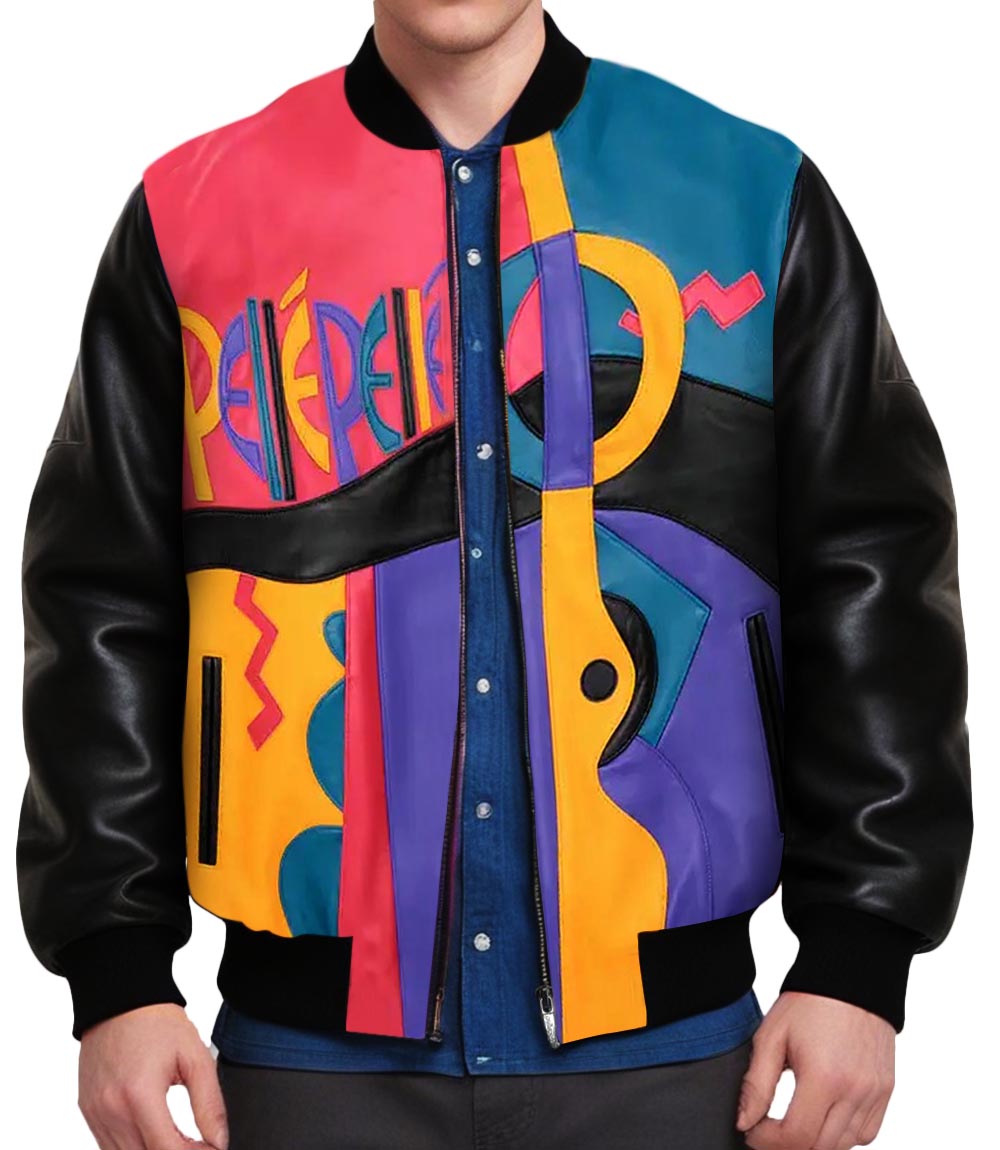 Black Picasso Bomber Jacket