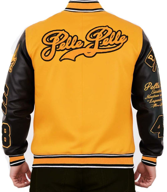 MB Yellow Black Varsity Jacket